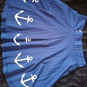 Pin Up Hot Topic Sailor Skirt